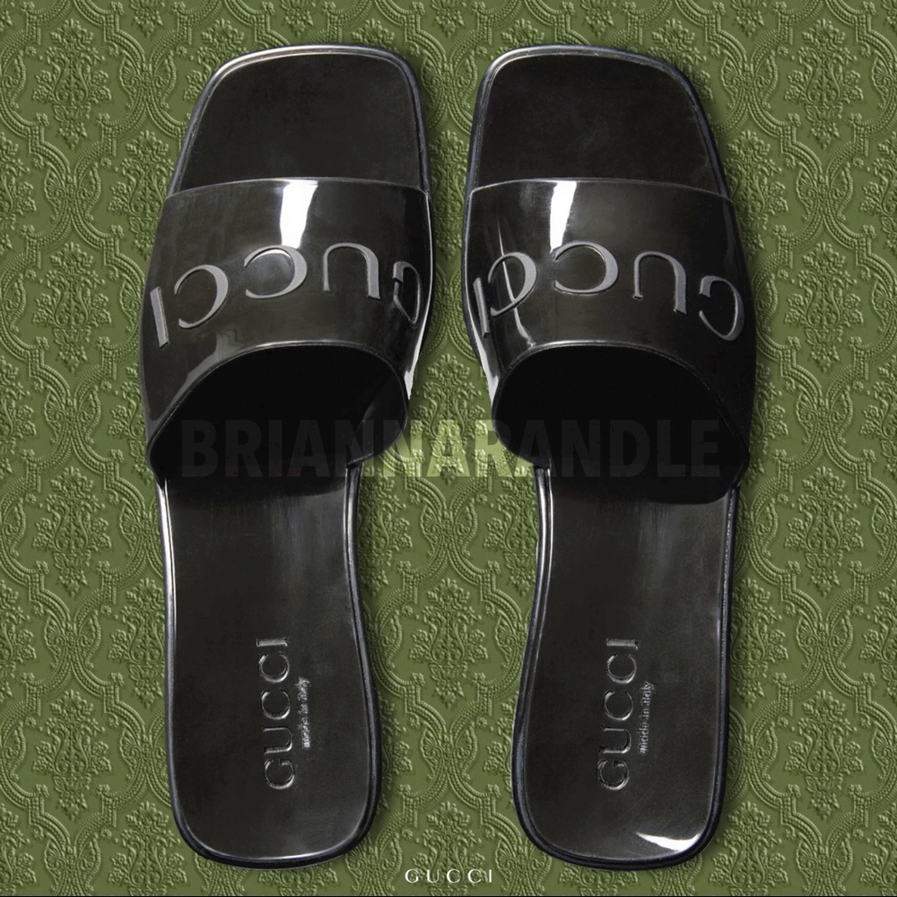 Authentic Gucci Rubber Slide Sandal